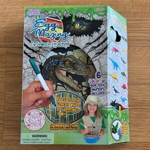Dinosaur Egg Decorator with Colorful Markers